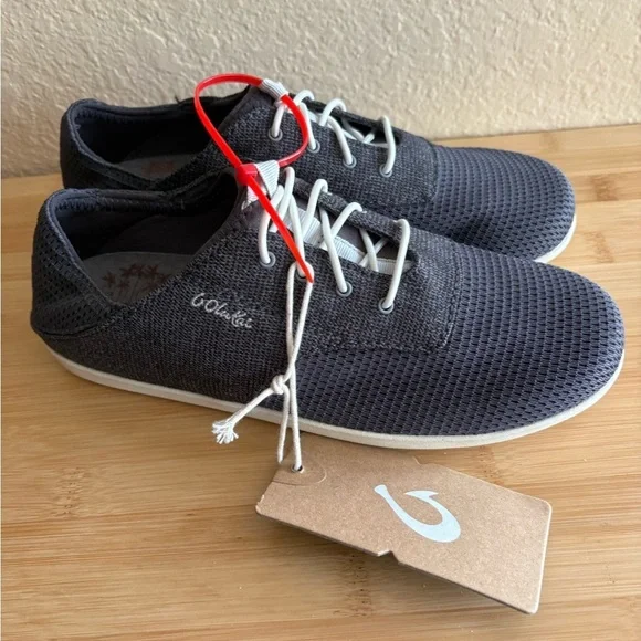 OluKai Waialua Lace Sneaker Pavement Dark Shadow US Women's 6.5 - Picture 3 of 6